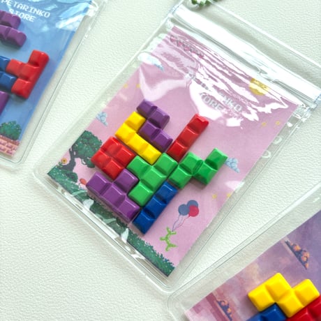 ブロックゲームシール byぺたりんこ商店 オリジナル立体シール