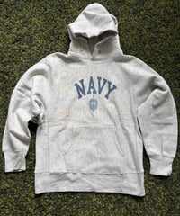 80s CHAMPION REVERSE WEAVE PARKA NAVY