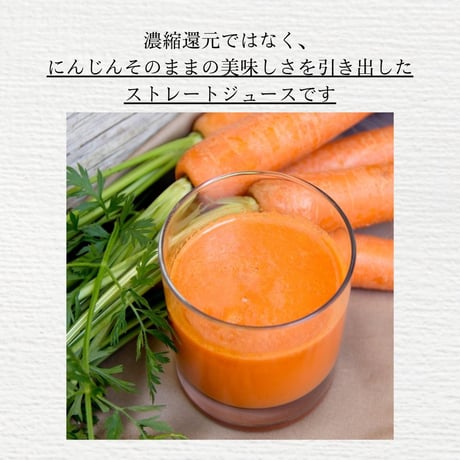 【定期便】にんじんジュース（500ml） 12本入り／箱代無料
