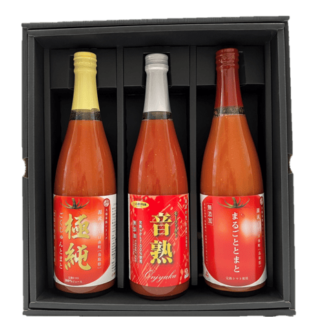 ３種トマト飲み比べセット（720ml×3本） まるごととまと・極純・音熟／化粧箱