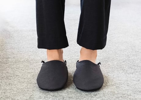 帆布バブーシュ　Slate Gray