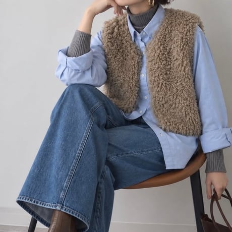 QTUME【クチューム】リバーシブルベスト652-24515