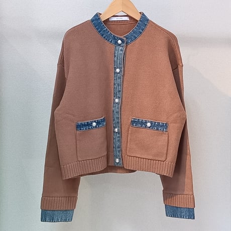QTUME【クチューム】コンビカーディガン662-25616