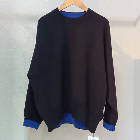 QTUME【クチューム】バイカラーダブルフェイスニット652-25602