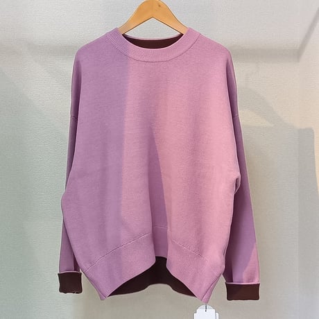 QTUME【クチューム】バイカラーダブルフェイスニット652-25602
