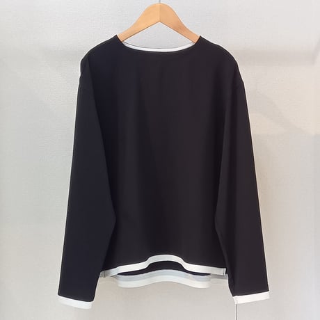QTUME【クチューム】配色ブラウス650-25627