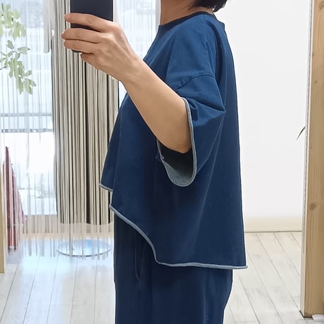 NUS【ヌース】スウェットデニムプルオーバー652-35505