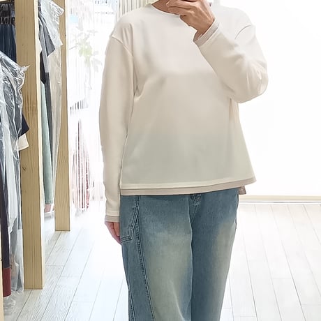 QTUME【クチューム】配色ブラウス650-25627