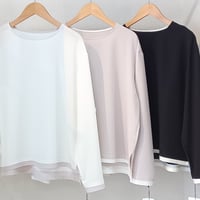 QTUME【クチューム】配色ブラウス650-25627