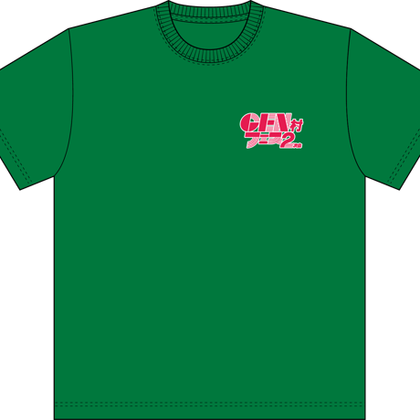 GEN村フェス2次会ロゴTシャツ緑