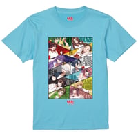 GEN村フェス2次会等身キャラTシャツ水色