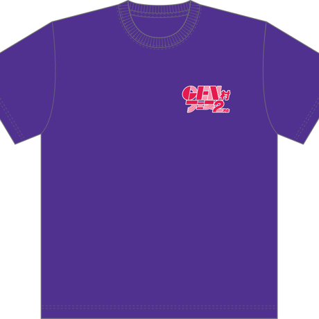 GEN村フェス2次会ロゴTシャツ紫