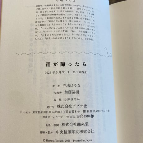 雨が降ったら