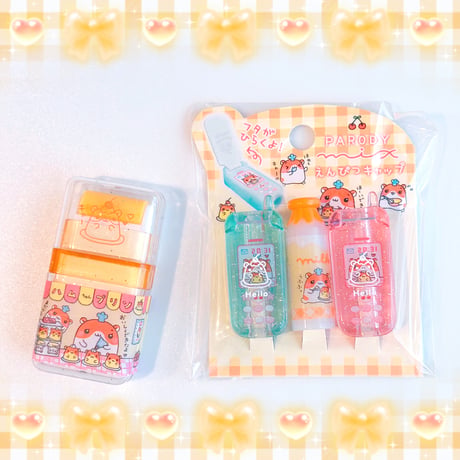 ハムちゃんプリン　鉛筆キャップ