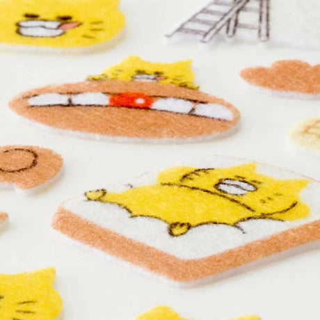 ノラネコぐんだん　ふわふわフェルトシール