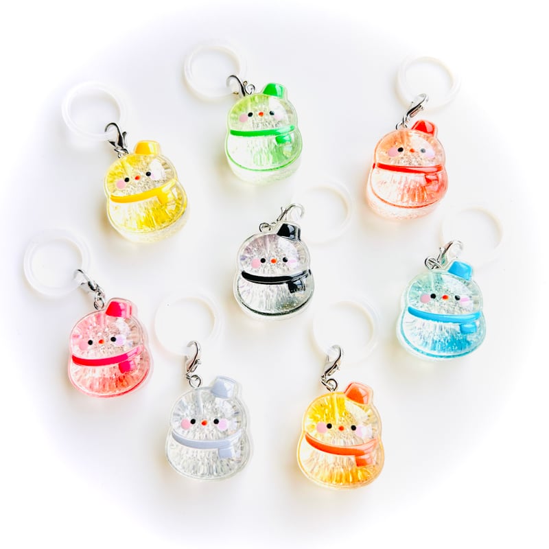 ゆきだるま めじるしミニチャーム 8個セット | SHOP Rapica