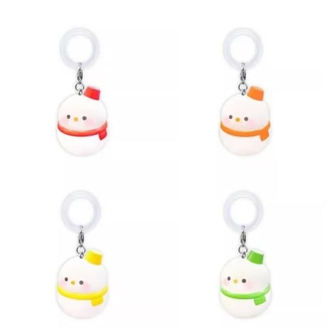 【９月お届け予定】まるっこゆきだるまワンポイントミニチャーム