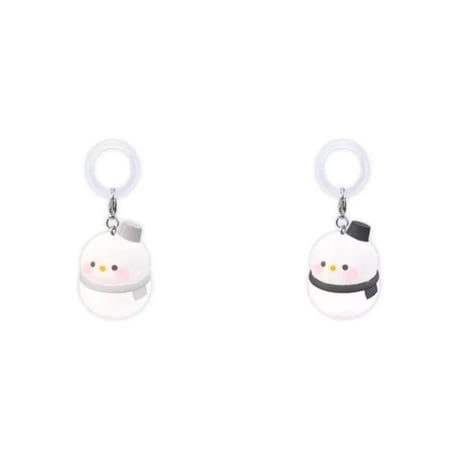 【９月お届け予定】まるっこゆきだるまワンポイントミニチャーム