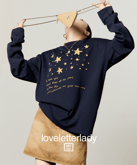 Star Graphic Oversized Long Sleeve T-Shirt