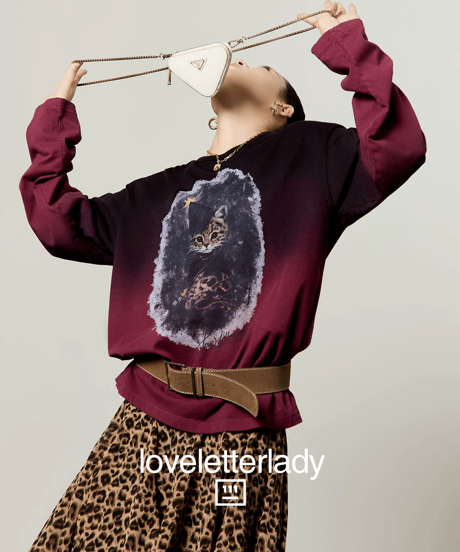 Gradient Cat Graphic Long Sleeve T-Shirt
