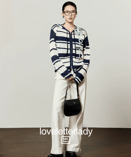 Flower Motif Striped Zip Hoodie
