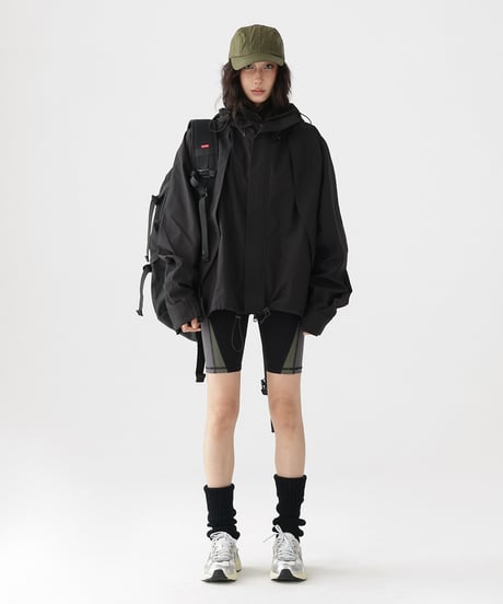 Oversized Tactical Outdoor Shell Jacket  / 2colors
