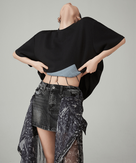 Garter Graphic Oversized Short Sleeve T-Shirt