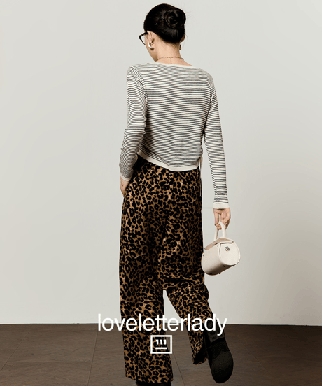 Fake Layered Striped Knit Top