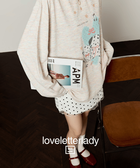 Cute Dalmatian Print Loose Long Sleeve T-Shirt