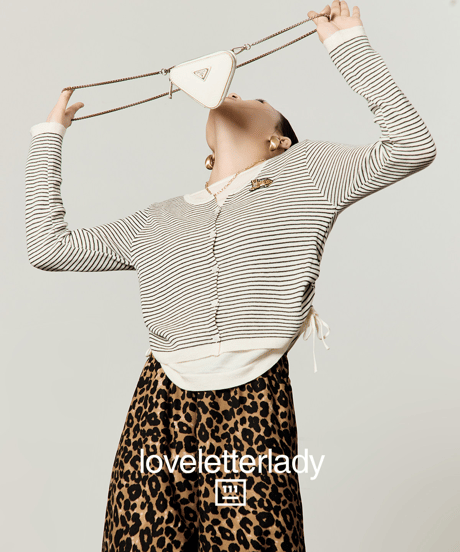 Fake Layered Striped Knit Top