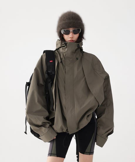 Oversized Tactical Outdoor Shell Jacket  / 2colors