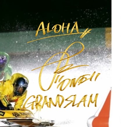 完全受注販売】峰竜太GRANDE5制覇記念／直筆サイン入りフォト額装B