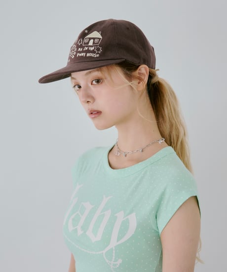 Pony House Ball Cap（Brown）