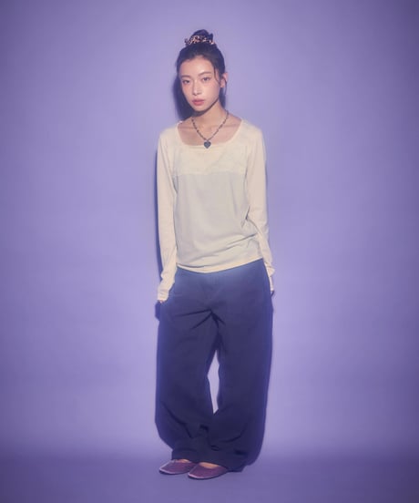 Loose fit straight pants