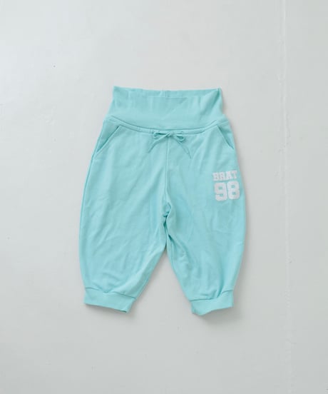Logo cropped sweat pants（Mint）