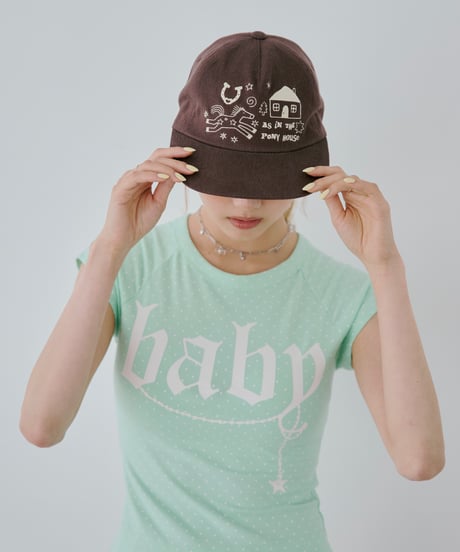 Pony House Ball Cap（Brown）