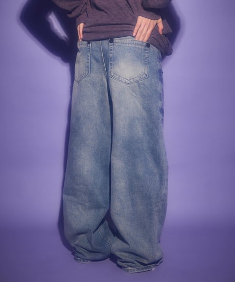 Studded Wide Leg Jeans