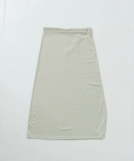 Border maxi skirt（Lime）