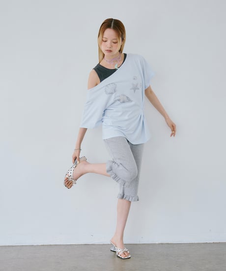 Starfish One Shoulder Twist Tee