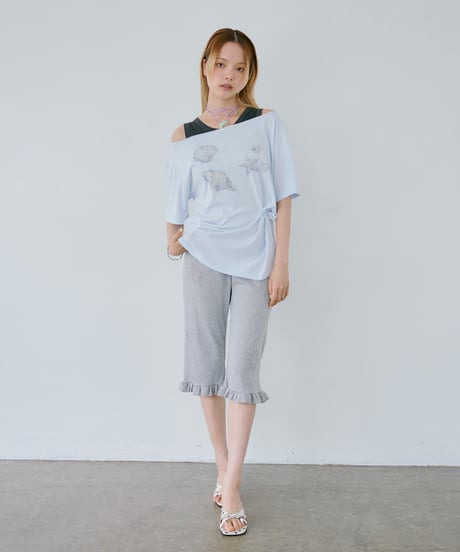 Starfish One Shoulder Twist Tee
