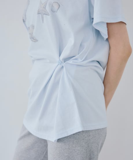 Starfish One Shoulder Twist Tee