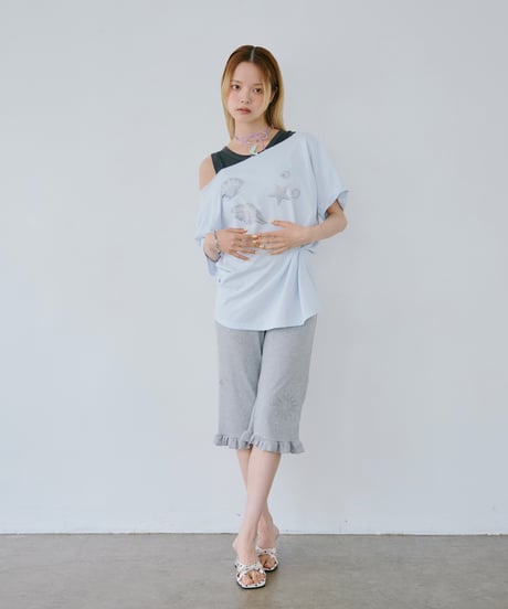 Starfish One Shoulder Twist Tee
