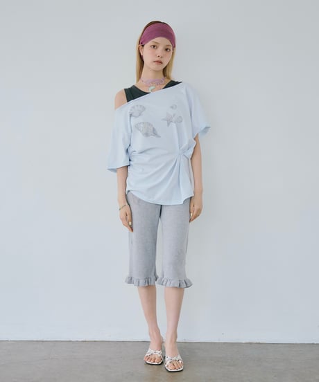 Starfish One Shoulder Twist Tee