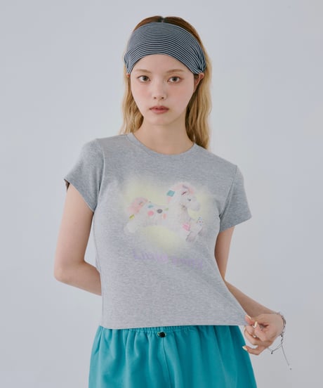 Border Wide Headband（Navy）