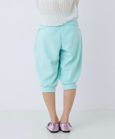 Logo cropped sweat pants（Mint）