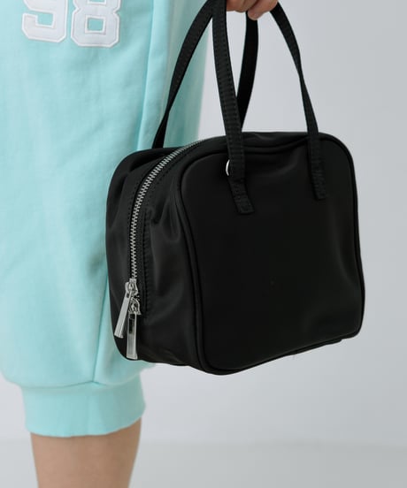 Puffy mini boston bag