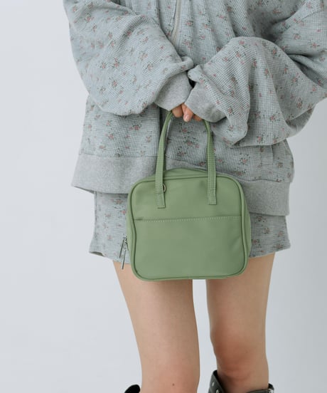 Puffy mini boston bag