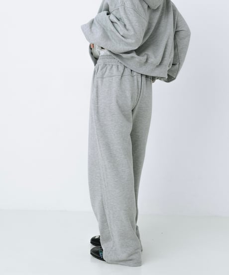 Double waist sweat pants (Gray)