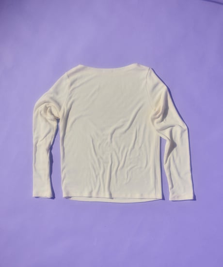 Dreamy watercolor flower knit top（Yellow）