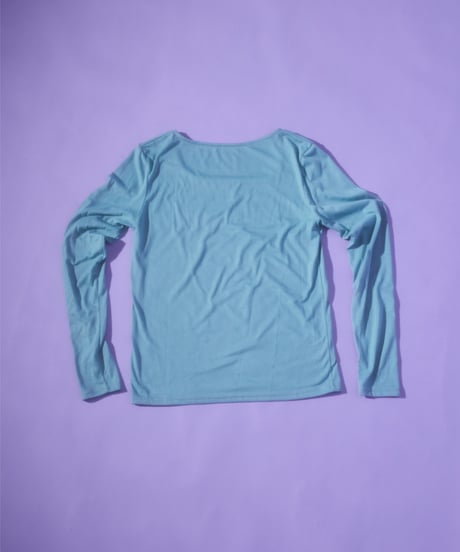 Lace panel square neck top (Mint)